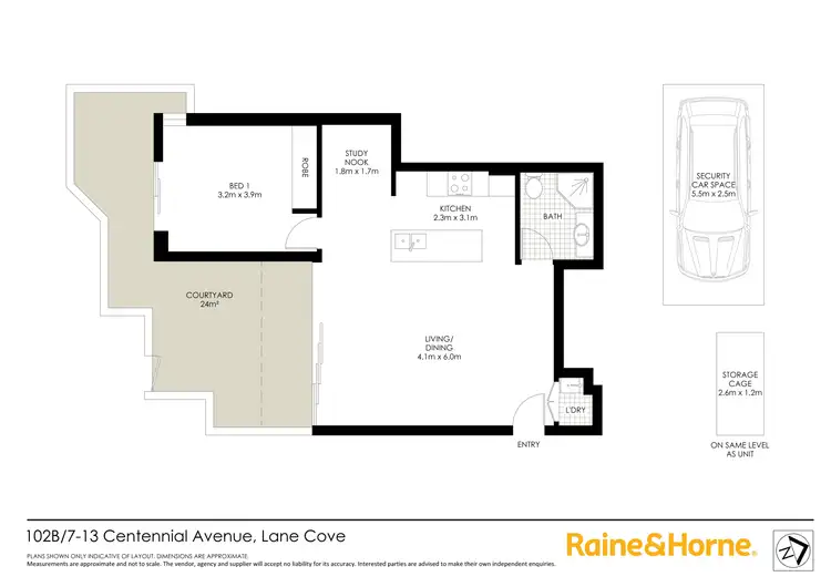 Floorplan of Homely apartment listing, 102B/7-13 Centennial Avenue, Lane Cove NSW 2066