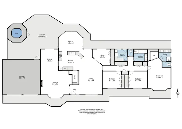 Floorplan of Homely house listing, 9 Matilda Drive, Shepparton VIC 3630