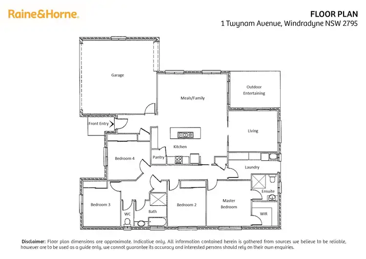 Floorplan of Homely house listing, 1 Twynam Avenue, Windradyne NSW 2795