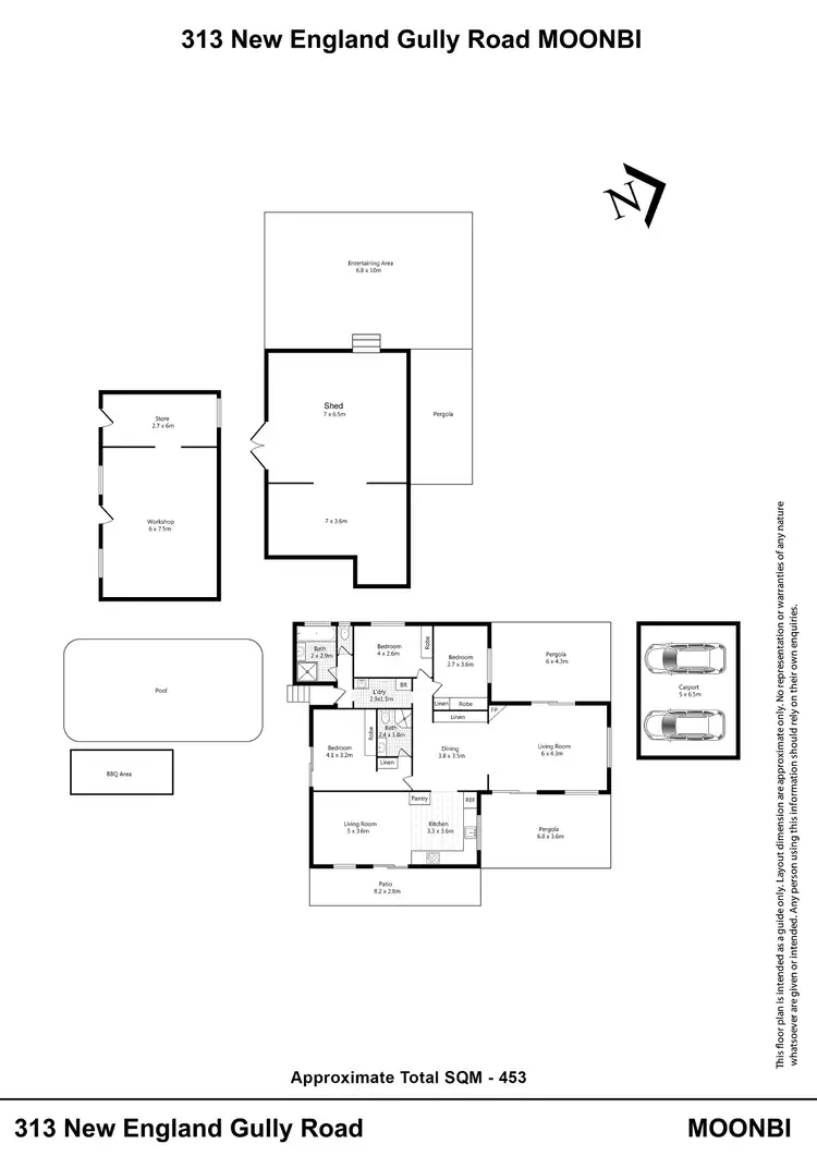 Floorplan of Homely house listing, 313 New England Gully Road, Moonbi NSW 2353