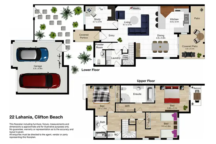 Floorplan of Homely house listing, 22/5-7 Arlington Esplanade, Clifton Beach QLD 4879
