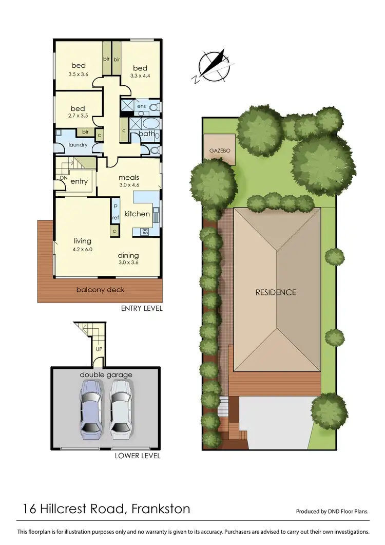 Floorplan of Homely house listing, 16 Hillcrest Road, Frankston VIC 3199