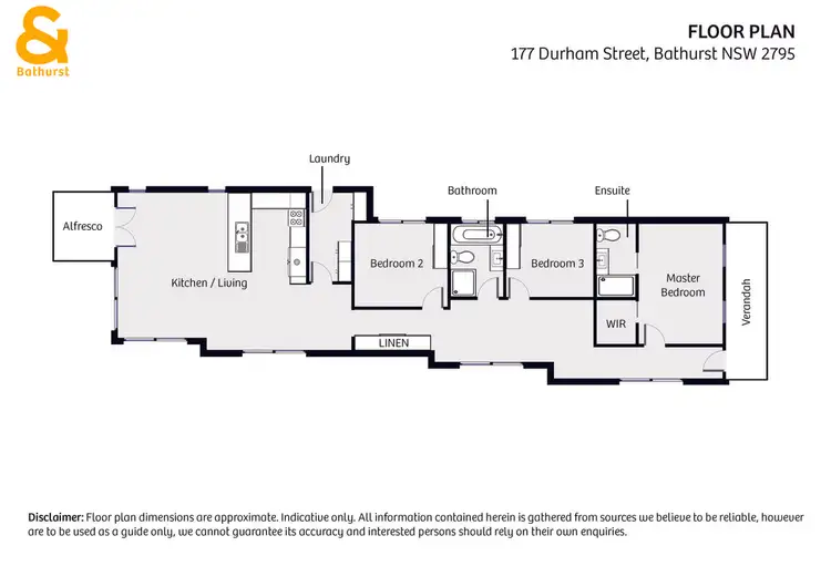 Floorplan of Homely house listing, 177 Durham Street, Bathurst NSW 2795