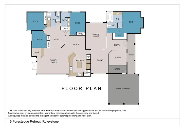 Floorplan of Homely house listing, 16 Forestedge Retreat, Roleystone WA 6111