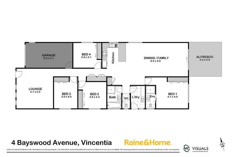 Floorplan of Homely house listing, 4 Bayswood Avenue, Vincentia NSW 2540