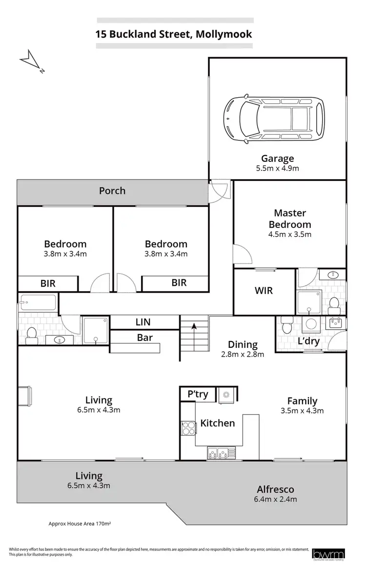 Floorplan of Homely house listing, 15 Buckland Street, Mollymook NSW 2539