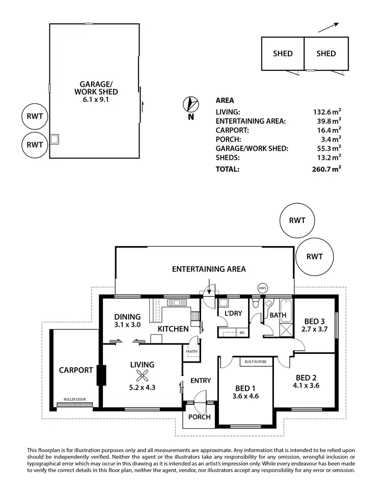 Floorplan of Homely house listing, 39 Hooper Road, Strathalbyn SA 5255