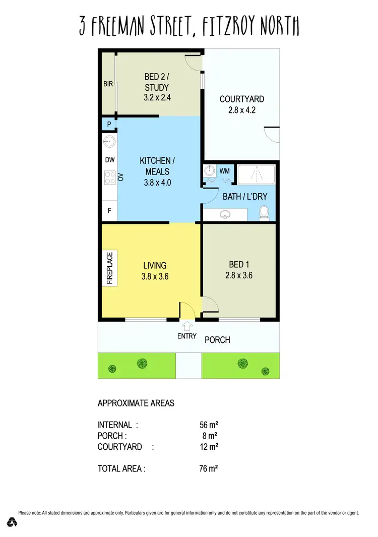 Floorplan of Homely house listing, 3 Freeman Street, Fitzroy North VIC 3068