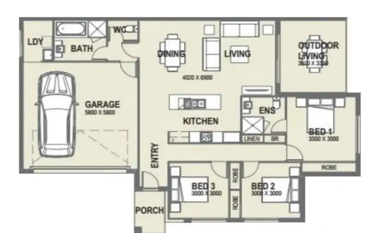 Floorplan of Homely house listing, 2/2 Smith Street, Burpengary East QLD 4505