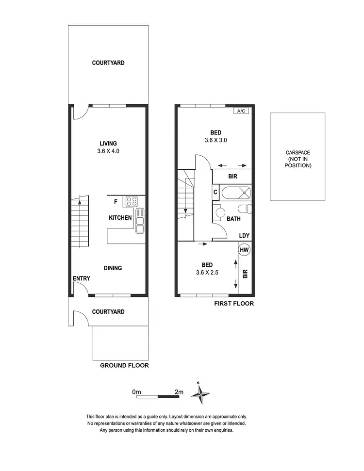 Floorplan of Homely townhouse listing, 28 Laura Place, Fitzroy North VIC 3068
