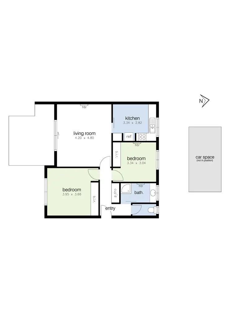 Floorplan of Homely apartment listing, 14/77 Dover Road, Williamstown VIC 3016