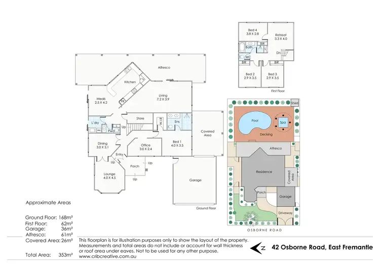 Floorplan of Homely house listing, 42 Osborne Road, East Fremantle WA 6158