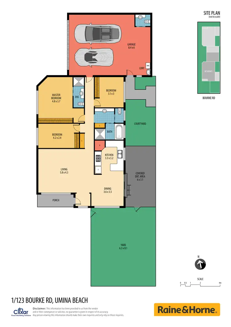 Floorplan of Homely villa listing, 1/123 Bourke Road, Umina Beach NSW 2257
