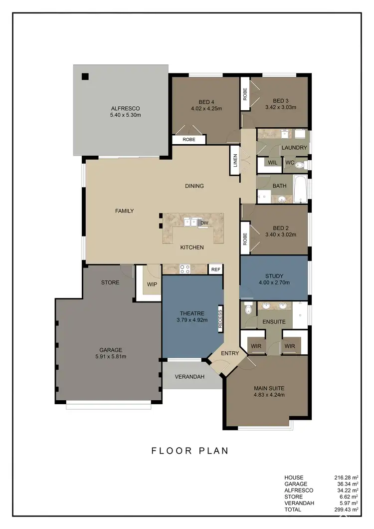 Floorplan of Homely house listing, 9 Lawrence Way, Byford WA 6122