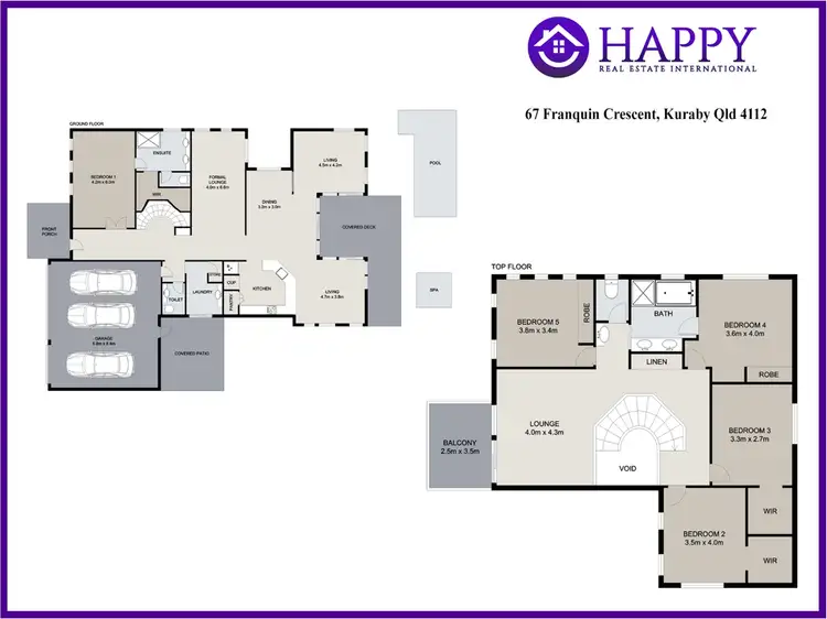 Floorplan of Homely house listing, 67 Franquin Crescent, Kuraby QLD 4112