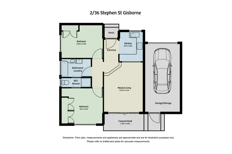 Floorplan of Homely unit listing, 2/36 Stephen Street, Gisborne VIC 3437