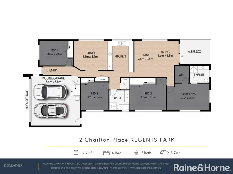 Floorplan of Homely house listing, 2 Charlton Place, Regents Park QLD 4118