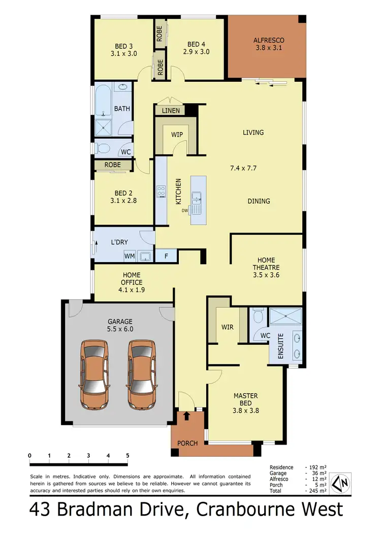 Floorplan of Homely house listing, 43 Bradman Drive, Cranbourne West VIC 3977