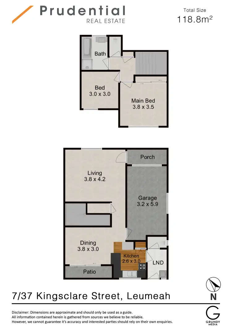 Floorplan of Homely townhouse listing, 7/37 Kingsclare Street, Leumeah NSW 2560