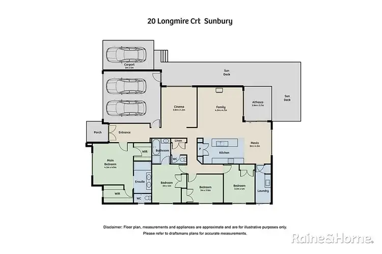 Floorplan of Homely house listing, 20 Longmire Court, Sunbury VIC 3429