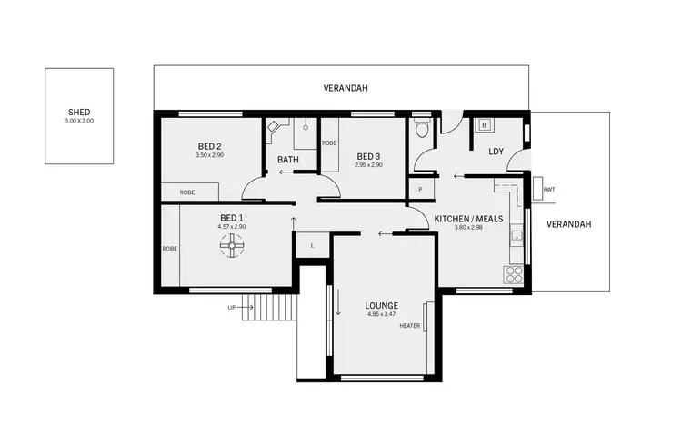 Floorplan of Homely house listing, 9 Mountain Road, Eden Hills SA 5050