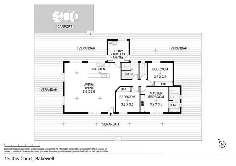 Floorplan of Homely house listing, 15 Ibis Court, Bakewell NT 832