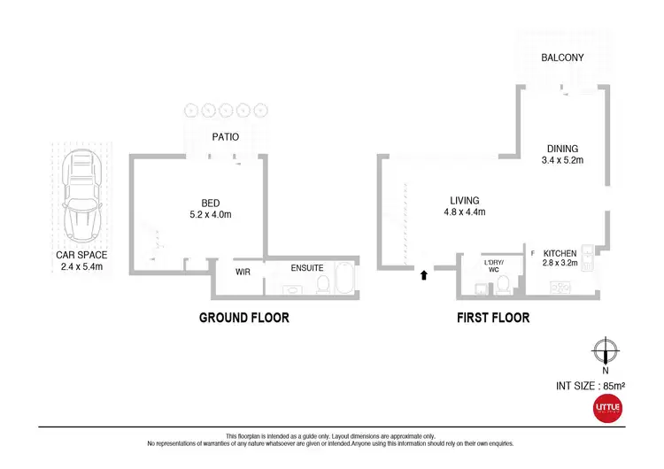 Floorplan of Homely apartment listing, 3/80 Hume Lane, Crows Nest NSW 2065