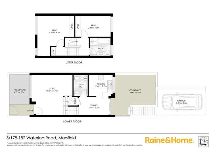 Floorplan of Homely townhouse listing, 3/178-182 Waterloo Road, Marsfield NSW 2122