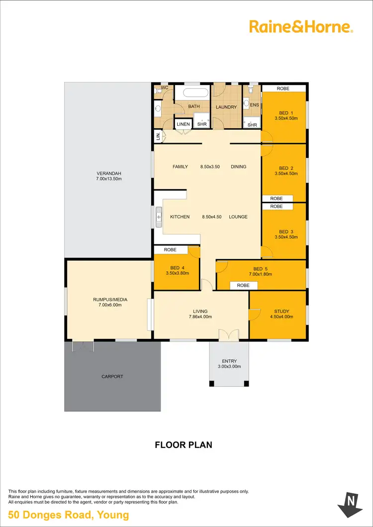 Floorplan of Homely house listing, 50 Donges Road, Young NSW 2594