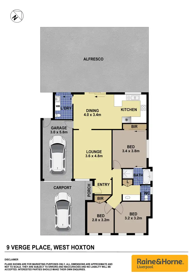 Floorplan of Homely house listing, 9 Verge Place, West Hoxton NSW 2171
