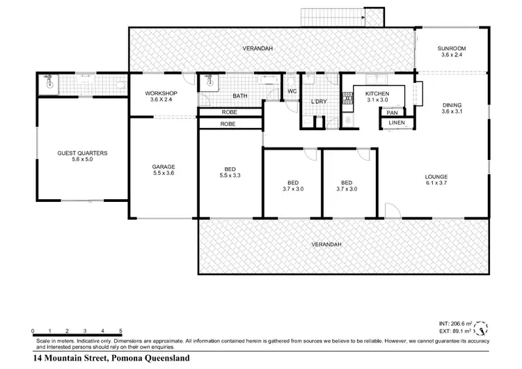 Floorplan of Homely house listing, 14 Mountain Street, Pomona QLD 4568