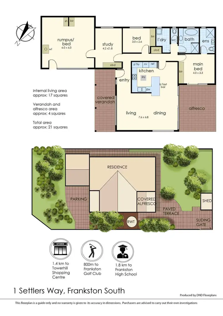 Floorplan of Homely house listing, 1 Settlers Way, Frankston South VIC 3199