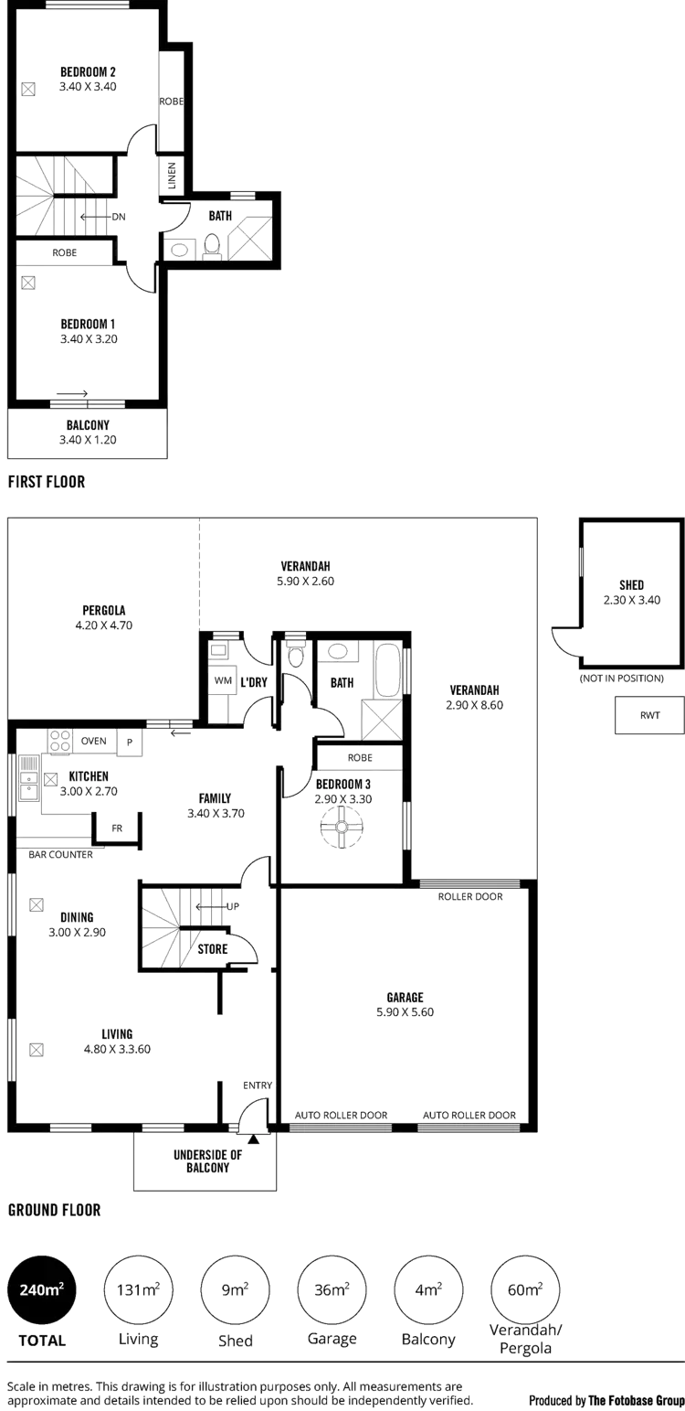 Floorplan of Homely house listing, 4 Port Royal Court, Seaford Rise SA 5169