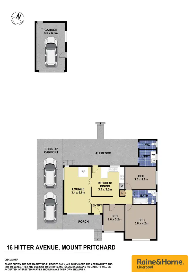 Floorplan of Homely house listing, 16 Hitter Avenue, Mount Pritchard NSW 2170