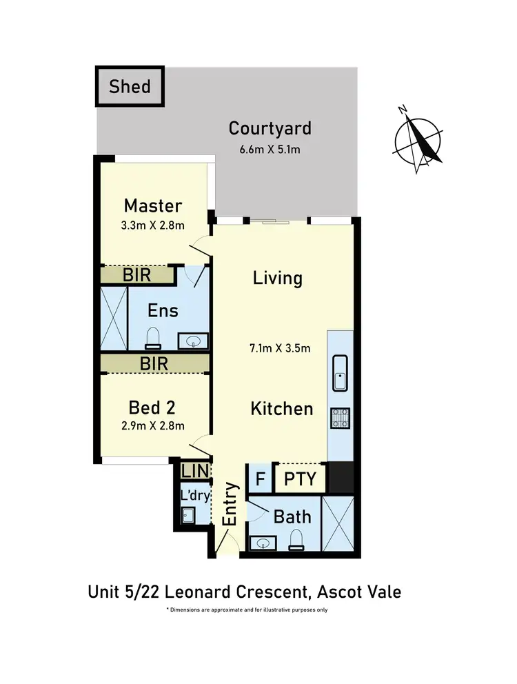 Floorplan of Homely apartment listing, 5/22 Leonard Crescent, Ascot Vale VIC 3032