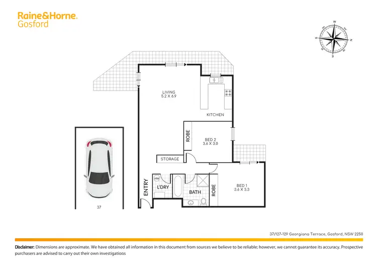 Floorplan of Homely apartment listing, 37/127-129 Georgiana Terrace, Gosford NSW 2250