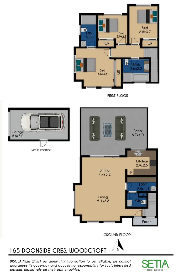Floorplan of Homely house listing, 165 Doonside Crescent, Woodcroft NSW 2767