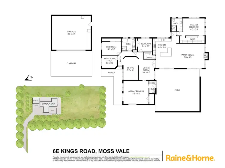 Floorplan of Homely house listing, 6E Kings Road, Moss Vale NSW 2577
