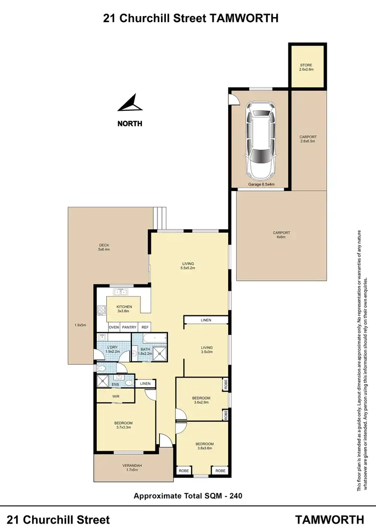 Floorplan of Homely house listing, 21 Churchill Street, Tamworth NSW 2340