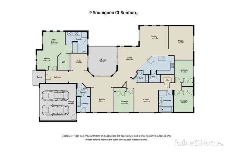 Floorplan of Homely house listing, 9 Sauvignon Court, Sunbury VIC 3429
