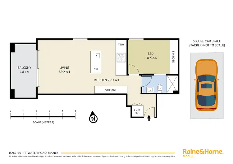 Floorplan of Homely apartment listing, 15/62-64 Pittwater Road, Manly NSW 2095