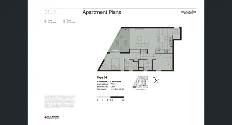 Floorplan of Homely apartment listing, 11/6 Campbell Street, West Perth WA 6005