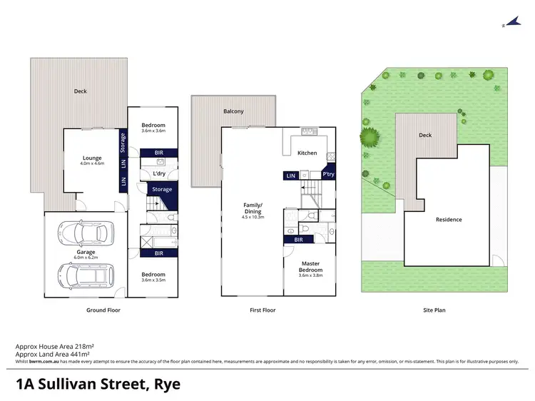 Floorplan of Homely house listing, 1A Sullivan Street, Rye VIC 3941