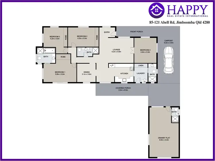 Floorplan of Homely house listing, 85-121 Abell Road, Jimboomba QLD 4280