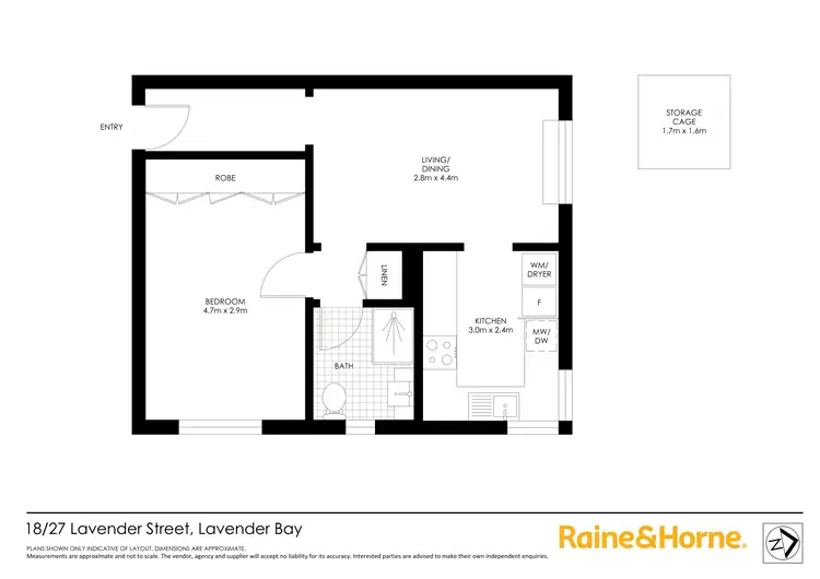 Floorplan of Homely apartment listing, 18/27 Lavender Street, Lavender Bay NSW 2060