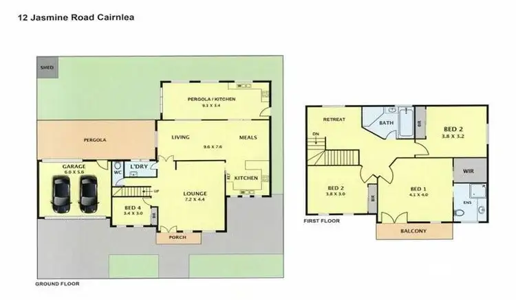 Floorplan of Homely house listing, 12 Jasmine Road, Cairnlea VIC 3023