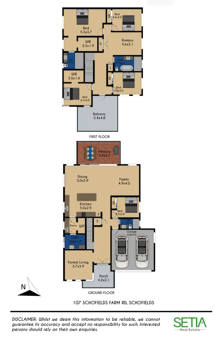 Floorplan of Homely house listing, 107 Schofields Farm Road, Tallawong NSW 2762
