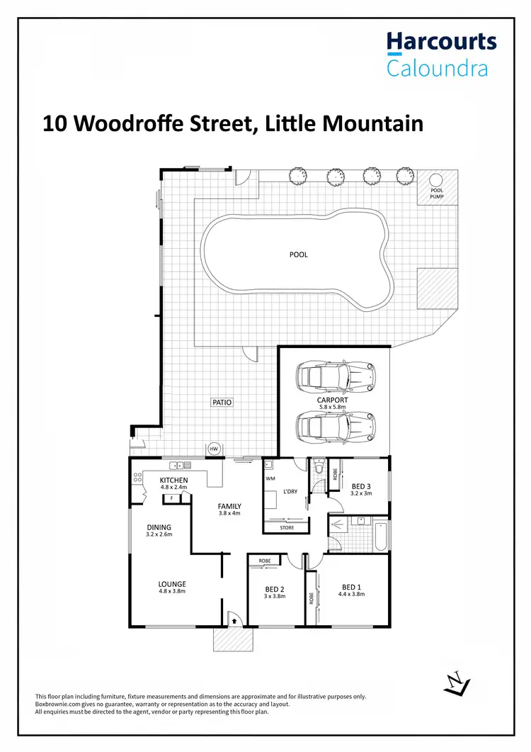 Floorplan of Homely house listing, 10 Woodroffe Street, Little Mountain QLD 4551