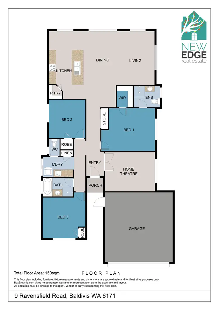 Floorplan of Homely house listing, 9 Ravensfield Road, Baldivis WA 6171