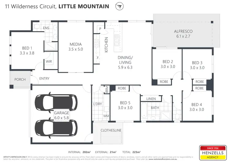 Floorplan of Homely house listing, 11 Wilderness Circuit, Little Mountain QLD 4551